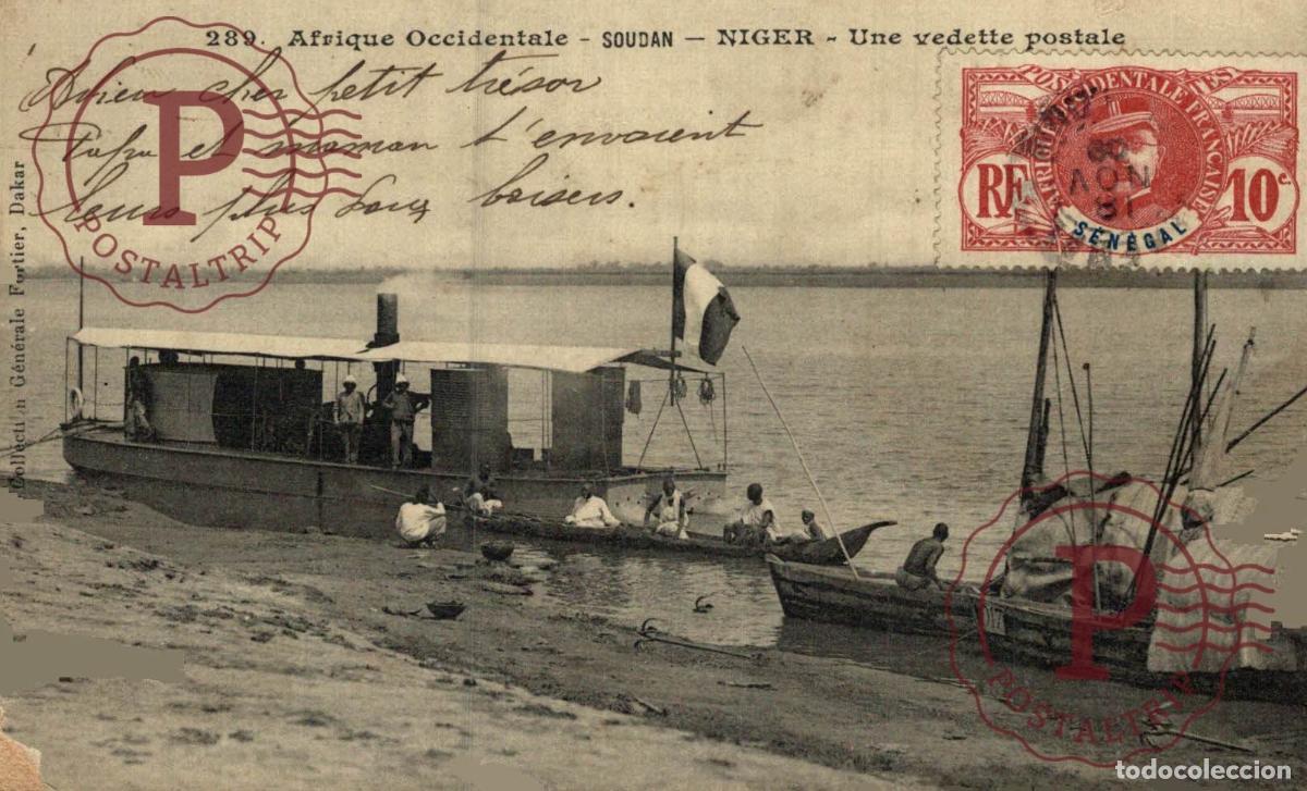 Postales: SUDAN. SOUDAN NIGER UNE VEDETTE POSTALE