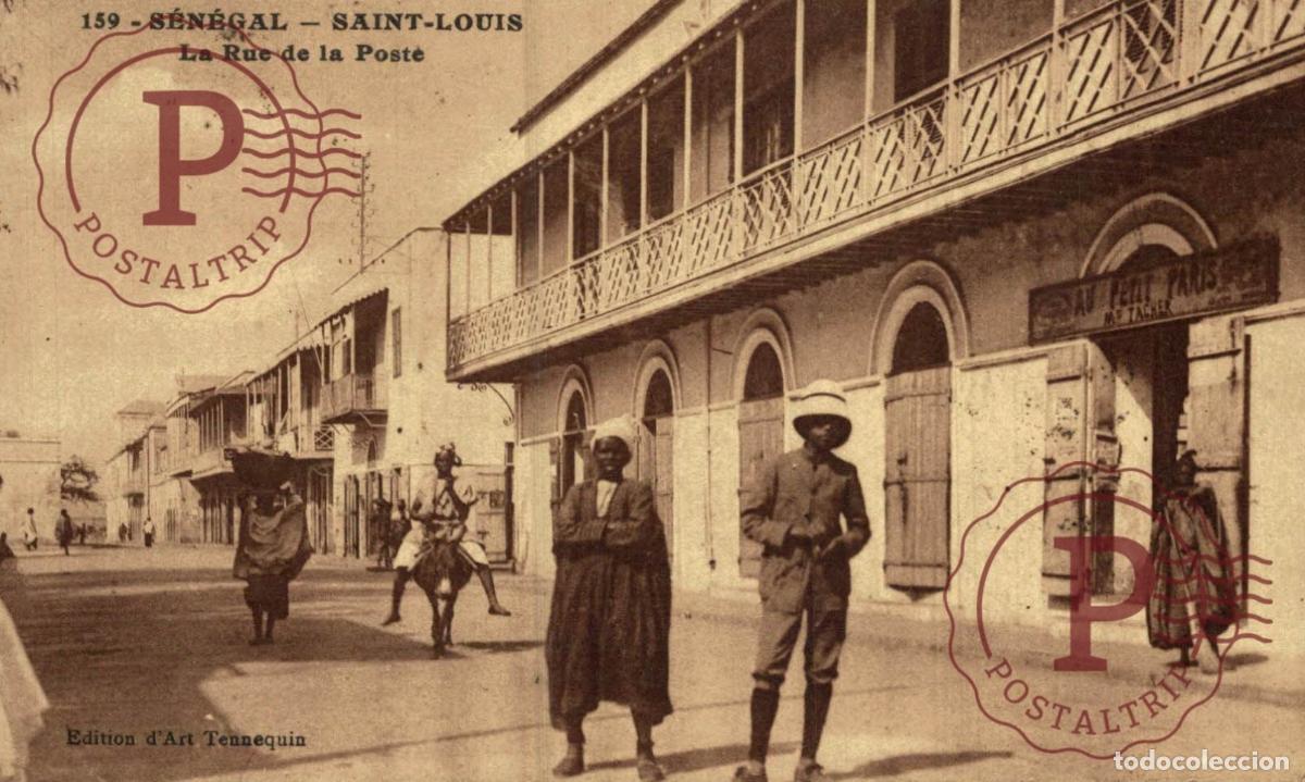 Postales: SENEGAL. Saint Louis- La Rue de la Poste - Foto 1