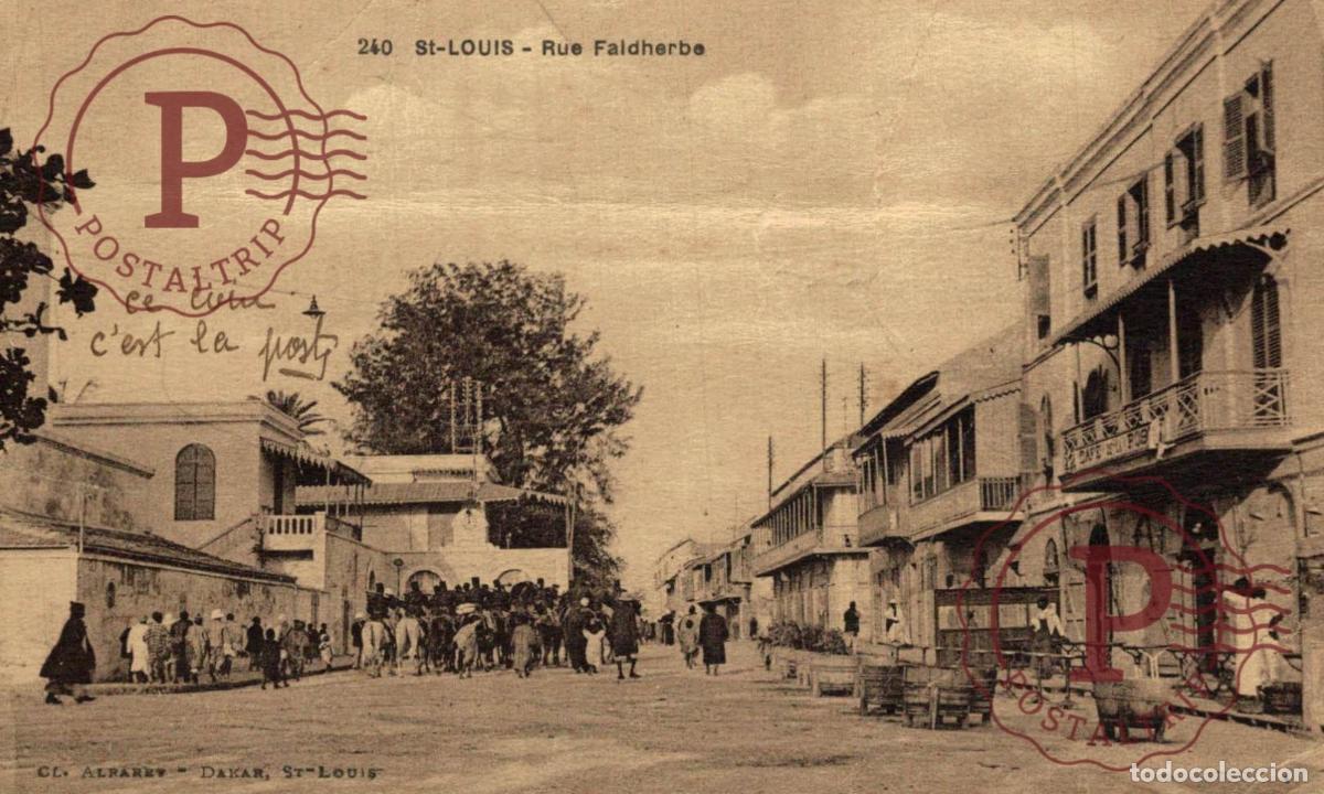 Postales: SENEGAL SAINT LOUIS. RUE FALDHERBE.