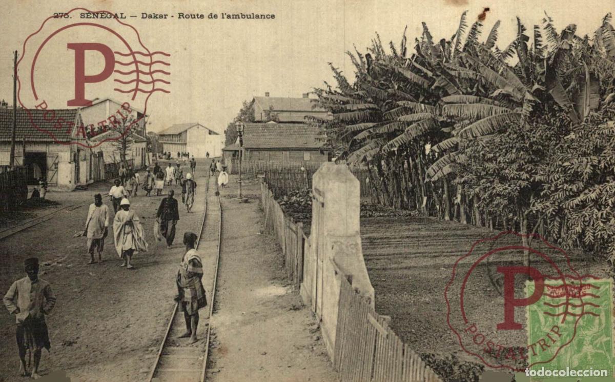 Postales: SENEGAL DAKAR. Route de l Ambulance