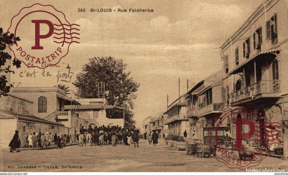 Postales: SENEGAL SAINT LOUIS. RUE FALDHERBE.