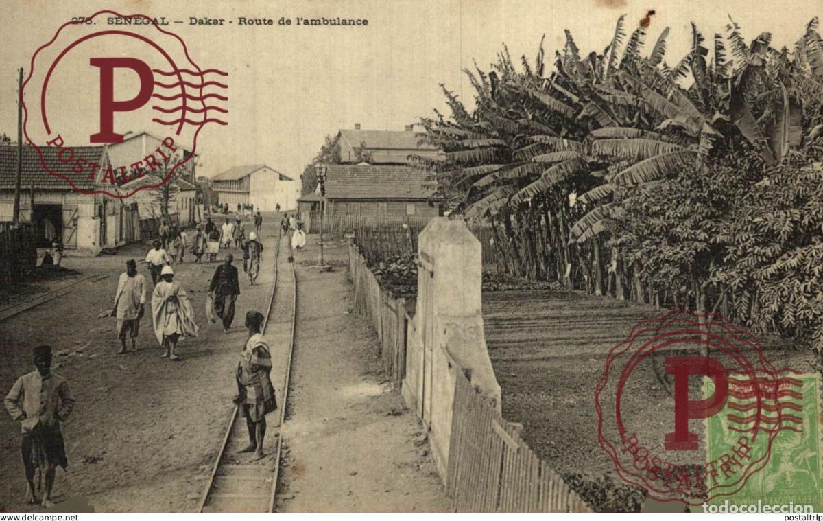 Postales: SENEGAL DAKAR. Route de l Ambulance