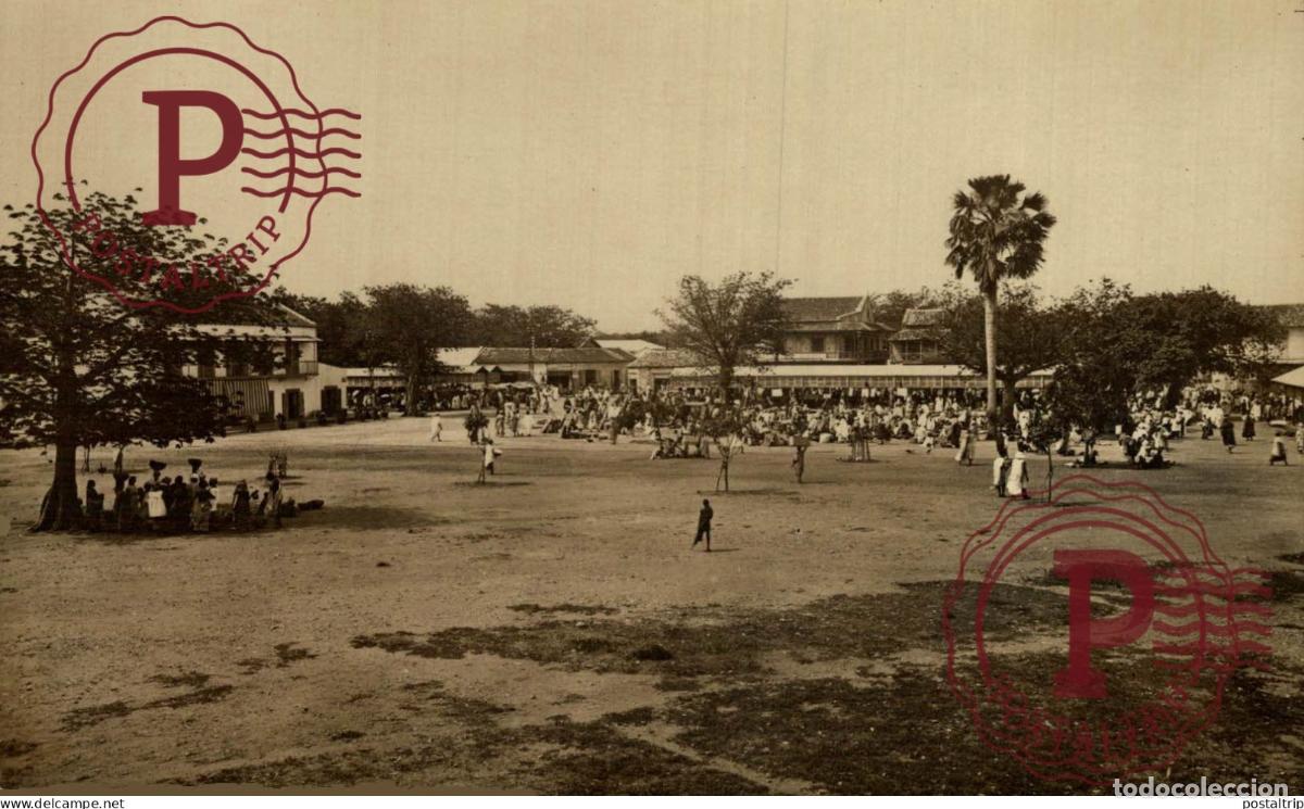 Postales: MALI. RPPC. FOTOGRAFICA. KAYES. LE MARCHE.