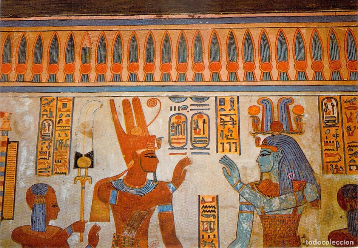 Postales: Postal Murales de la Tumba de Amen-her-Khovsef, Egipto