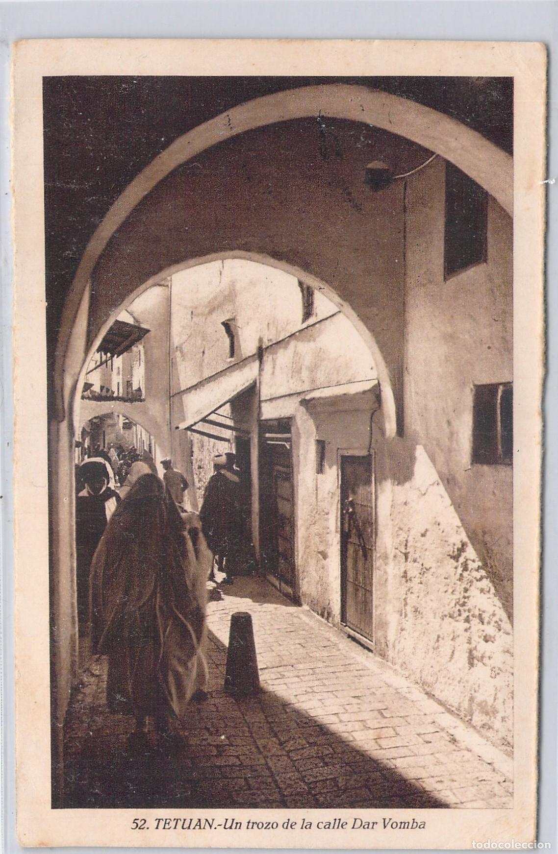 Postales: Postal de Tetu&aacute;n, Calle Dar Vomba, Protectorado Espa&ntilde;ol