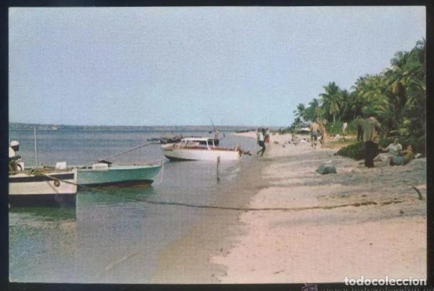 Cartoline: Angola. Luanda. *Praia balnear...* Ed. CITA. Escrita.