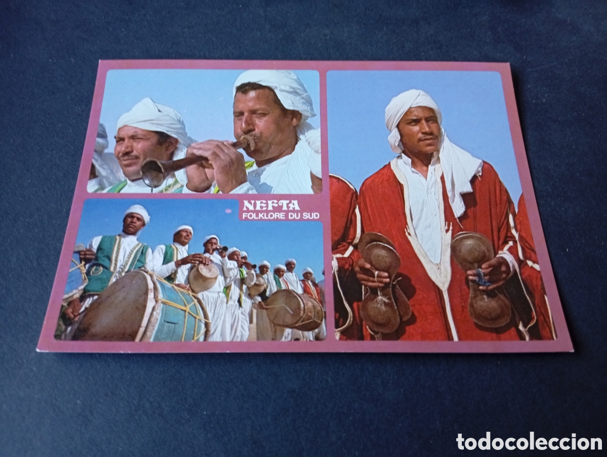 Postales: Postal Nefta m&uacute;sicos T&uacute;nez