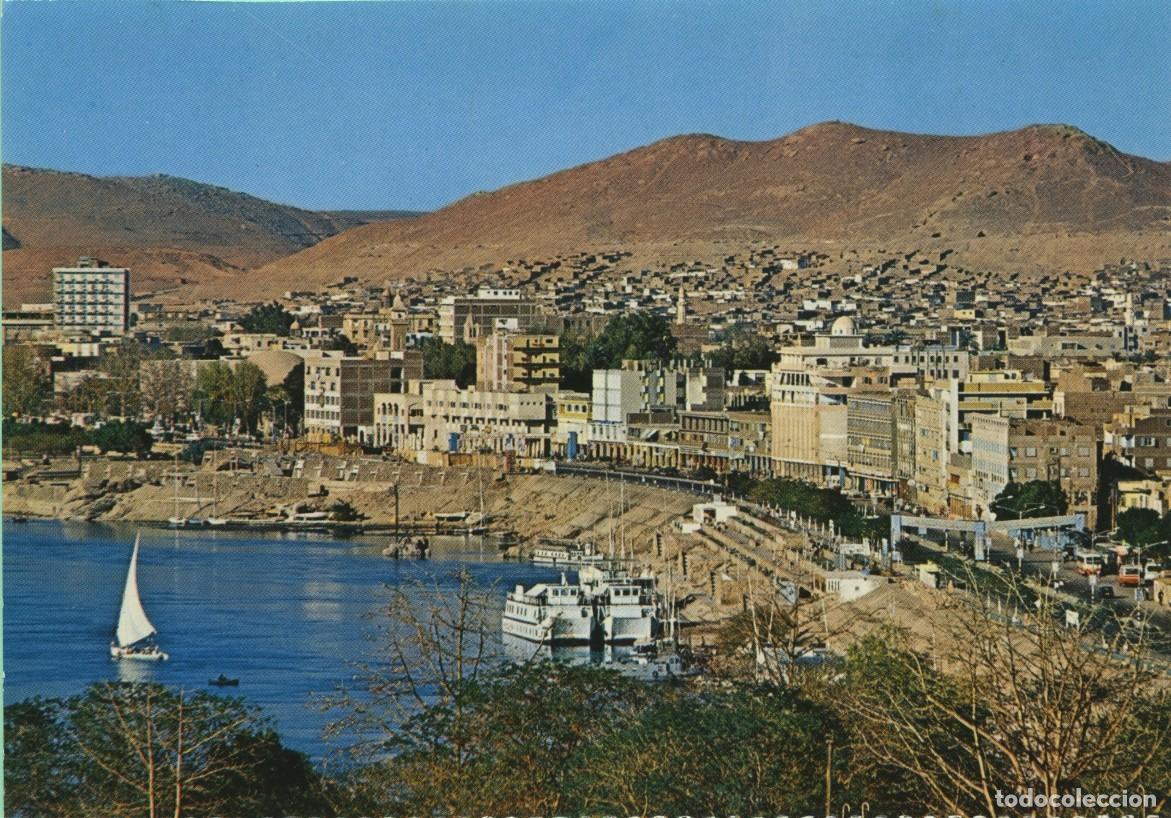 Postales: N&ordm; A 13-ASSUAN. Egypt. View over the Town. Sin circular. ED. AL AHRAM