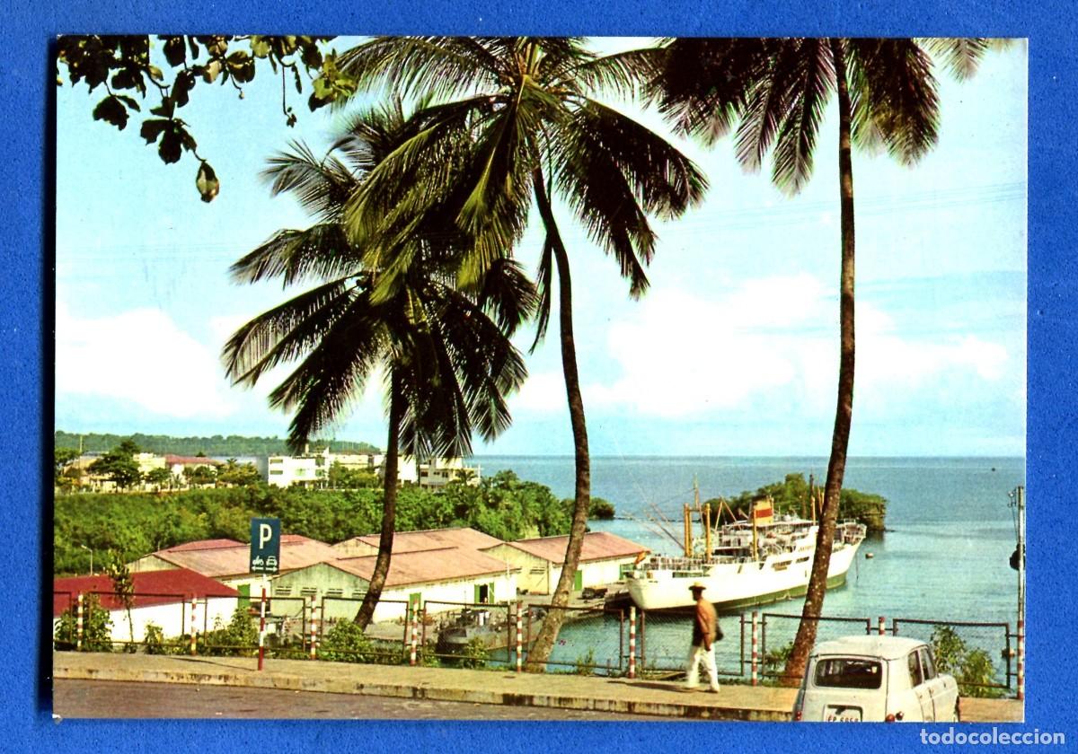 Postales: POSTAL SIN CIRCULAR GUINEA ECUATORIAL 3 MUELLE NUEVO EDITA RAKER