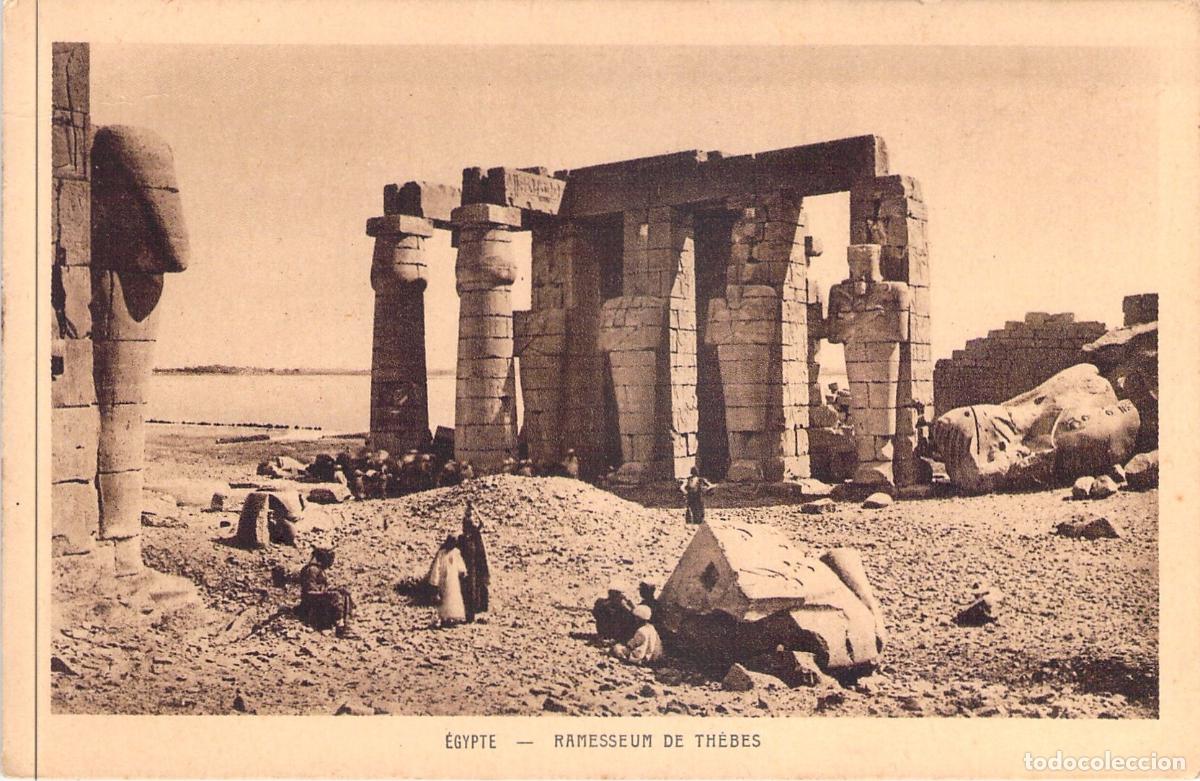 Postales: Postal del Ramesseum de Tebas, Egipto - Templos Antiguos