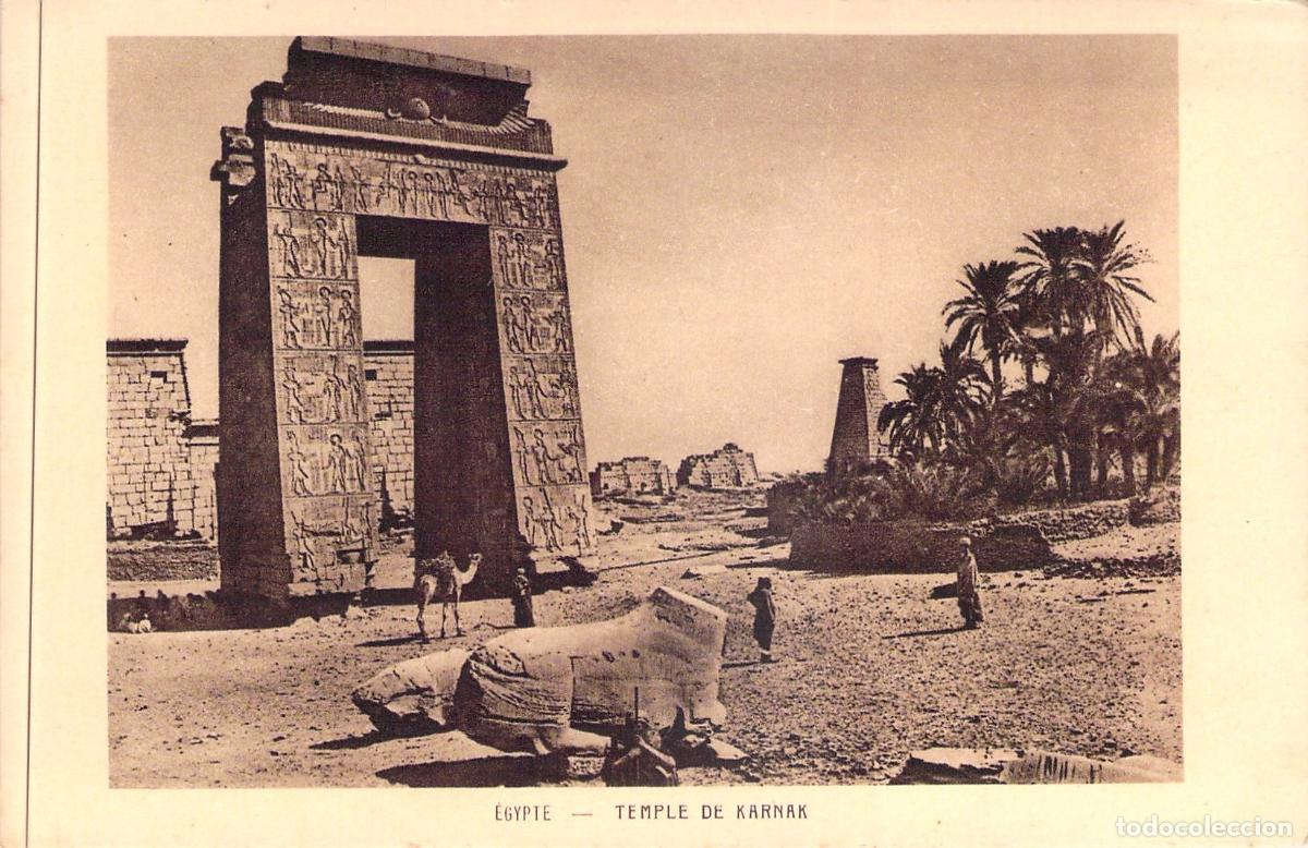 Postales: Tarjeta Postal del Templo de Karnak en Egipto