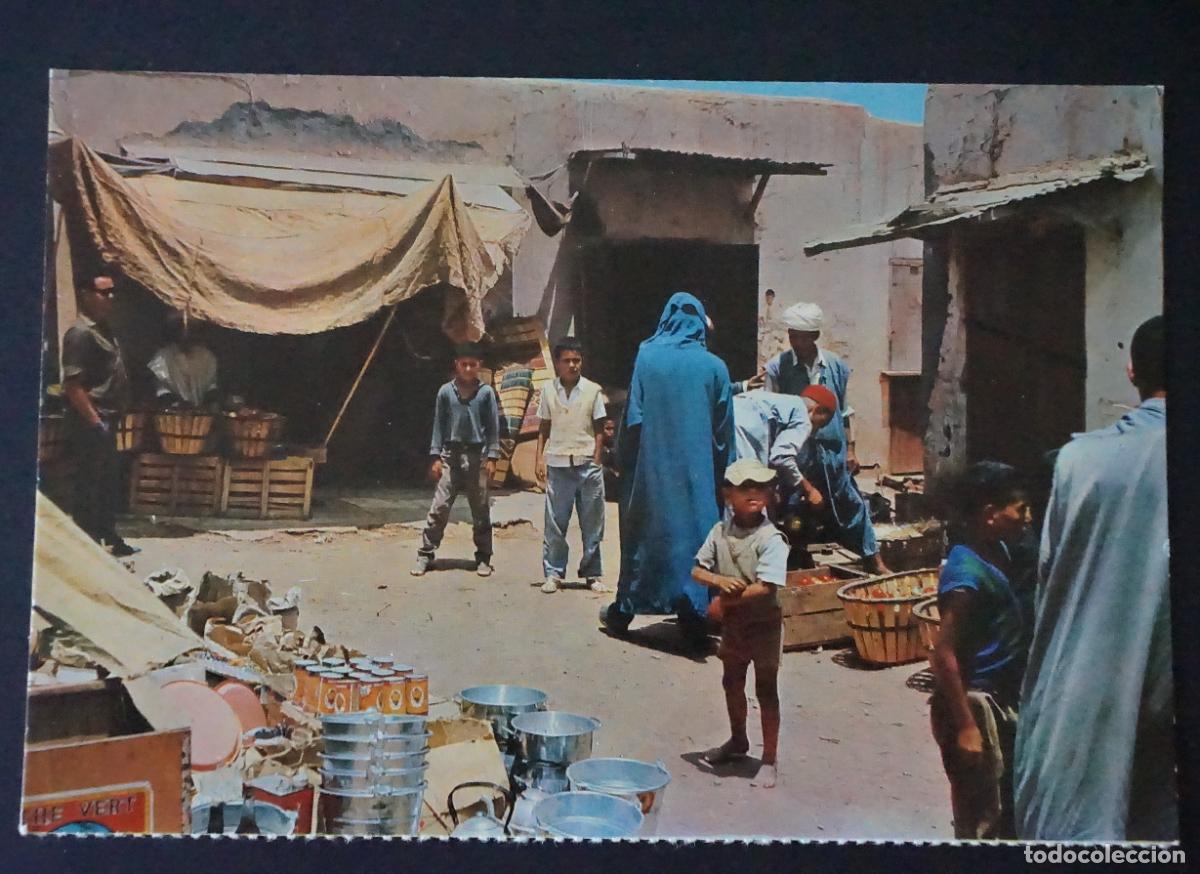 Postales: SIDI-IFNI, Zoco viejo, postal sin circular del a&ntilde;o 1964