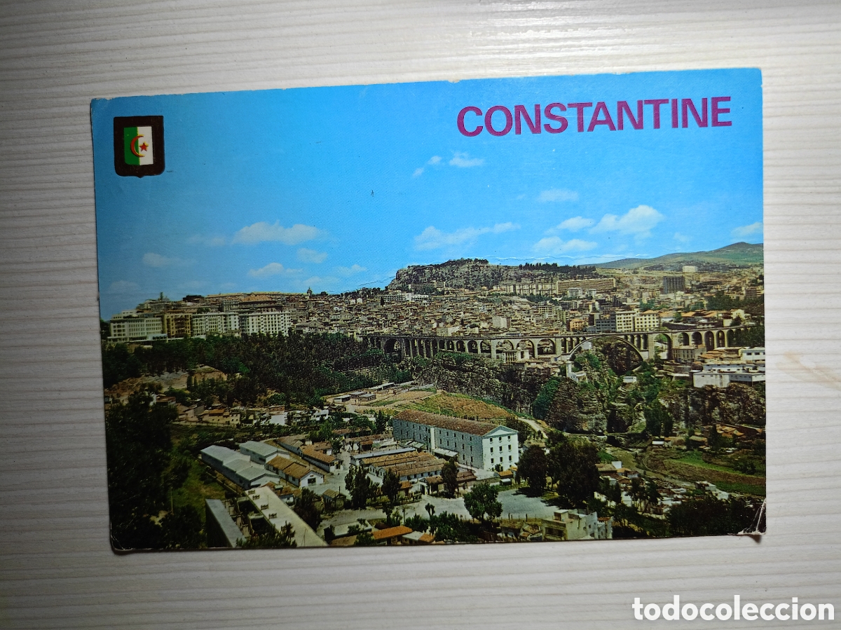 Postales: ALGERIE - Constantine - Vista General antigua postal con sello de Argelia usada