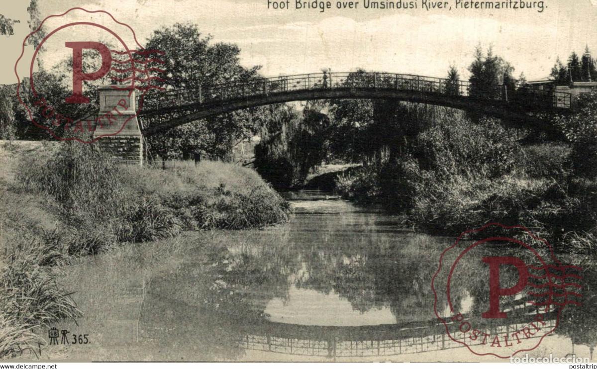 Postcards: Foot Bridge over Umsindusi River Pietermaritzburg SUDAFRICA SOUTH AFRICA AFRIQUE DU SUD