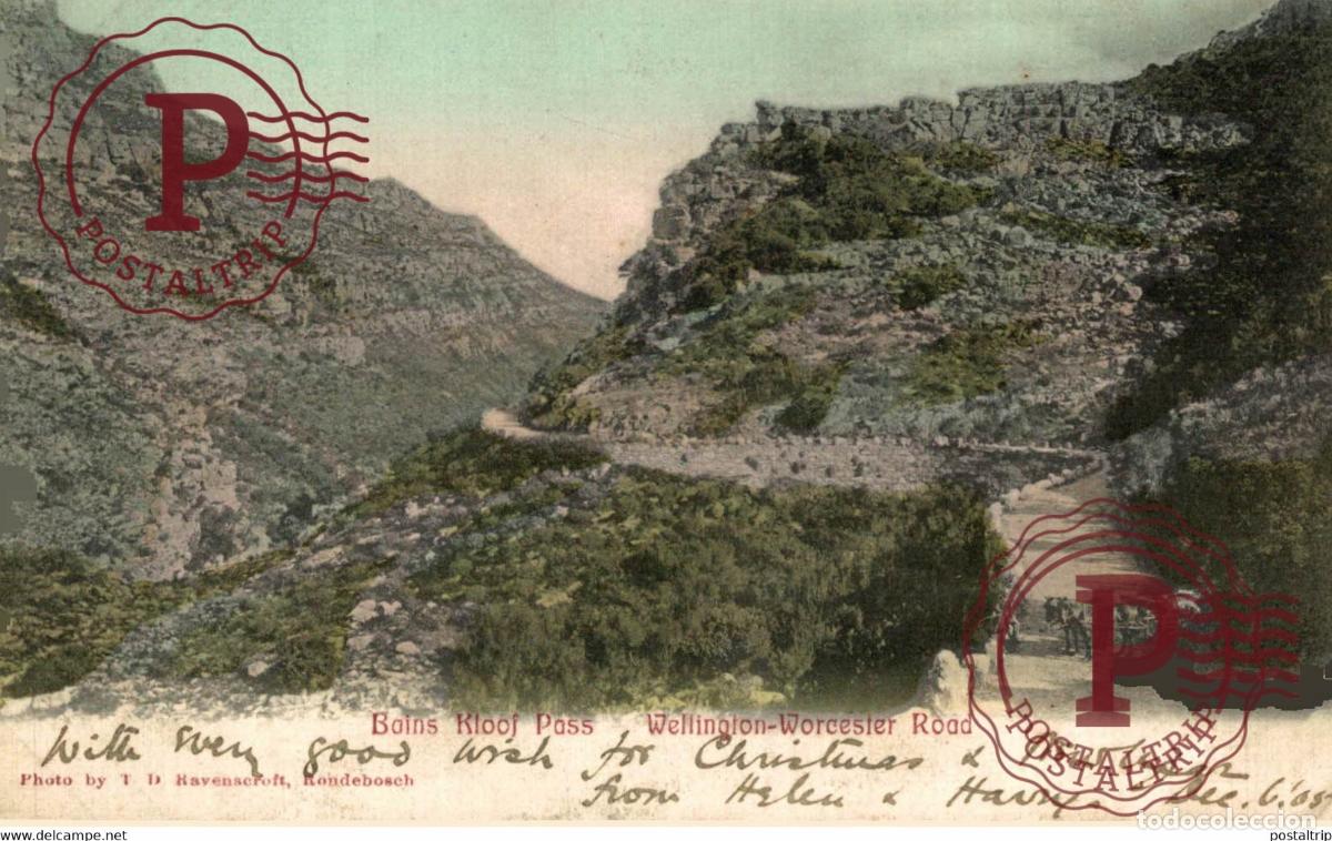 Cartoline: Bains Klooj Pass Wellington Worcester Road South Africa Sud&aacute;frica