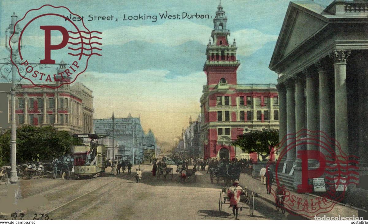 Cartoline: Durban West Street Looking West South Africa Sud&aacute;frica