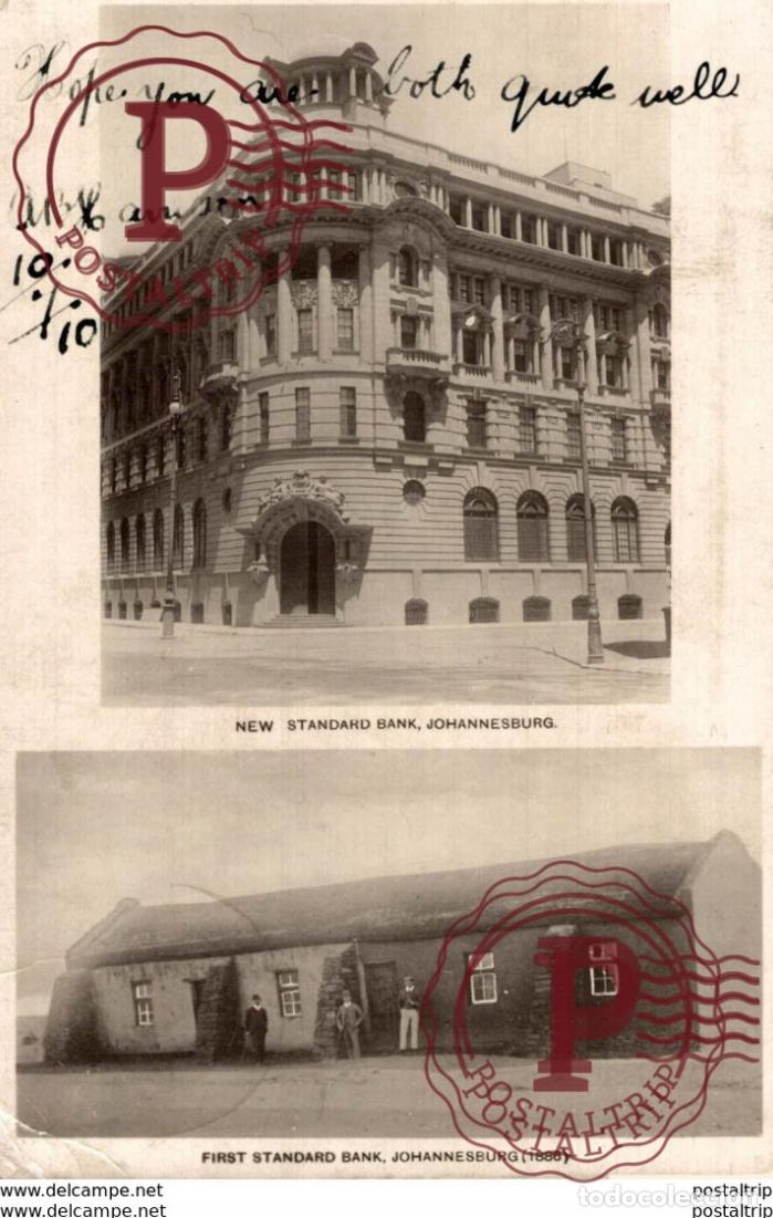 Cartoline: SUDAFRICA. JOHANNESBURG FIRST STANDARD BANK NEW STANDARD BANK