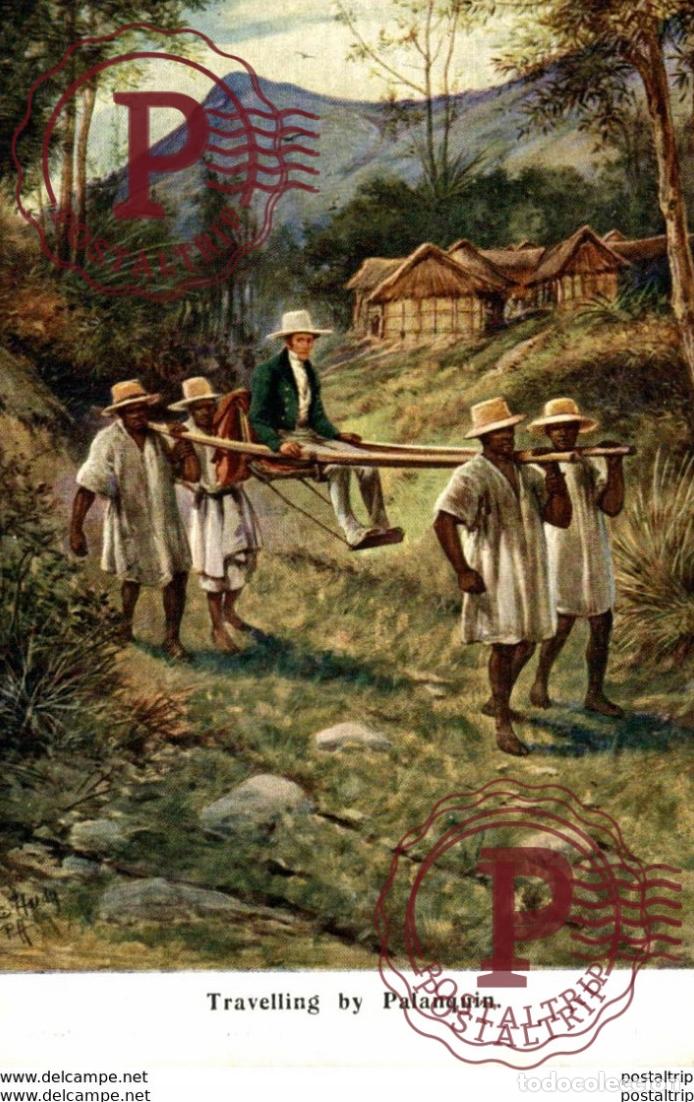 Cartoline: SUDAFRICA SOUTH AFRICA. TRAVELLING BY PALANQUIN