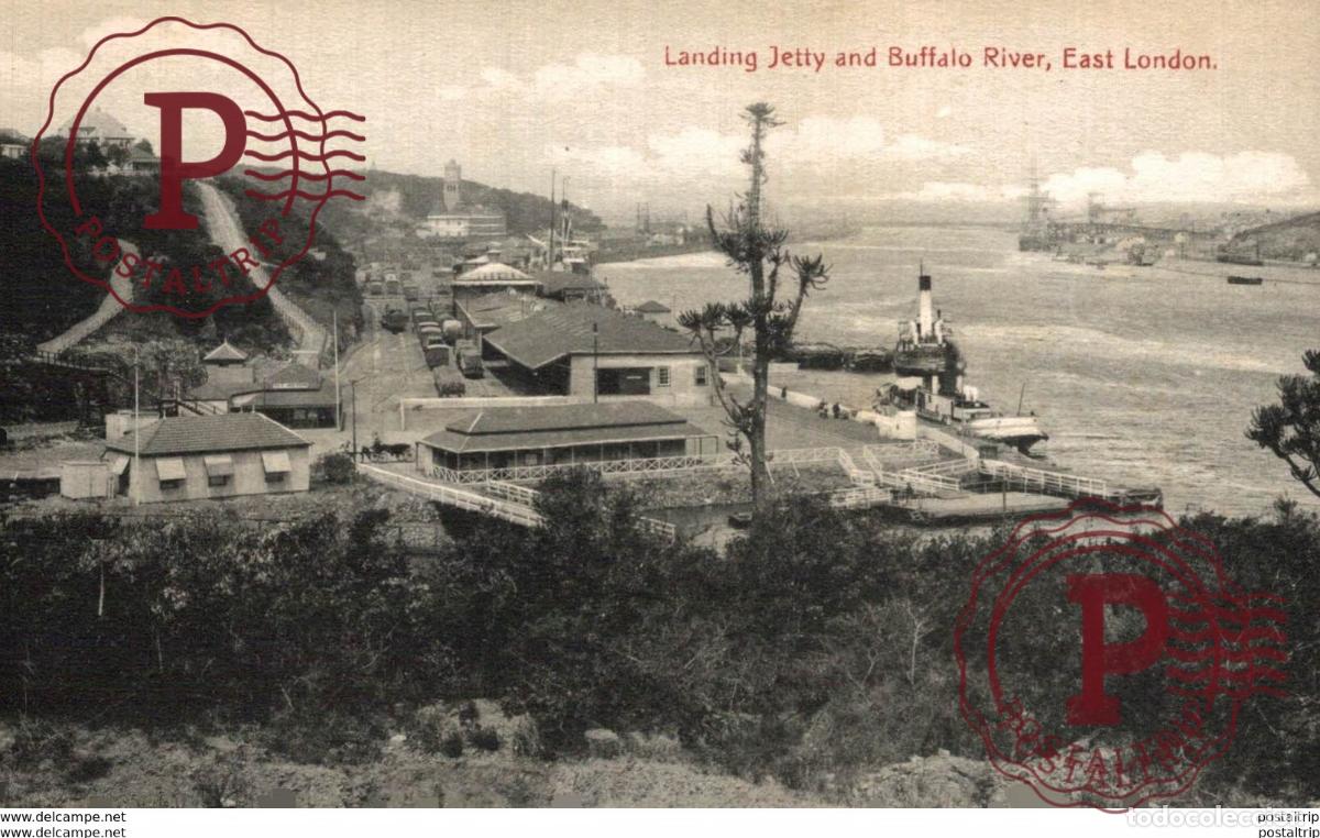 Cartoline: SUDAFRICA SOUTH AFRICA. East London, The Jetty, Buffalo River