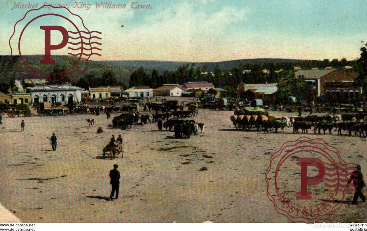 Cartoline: SUDAFRICA SOUTH AFRICA. King Williams Town Market Square