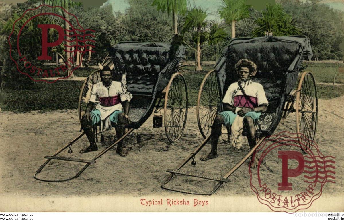 Cartes Postales: SUDAFRICA SOUTH AFRICA. TYPICAL RICKSHA BOYS