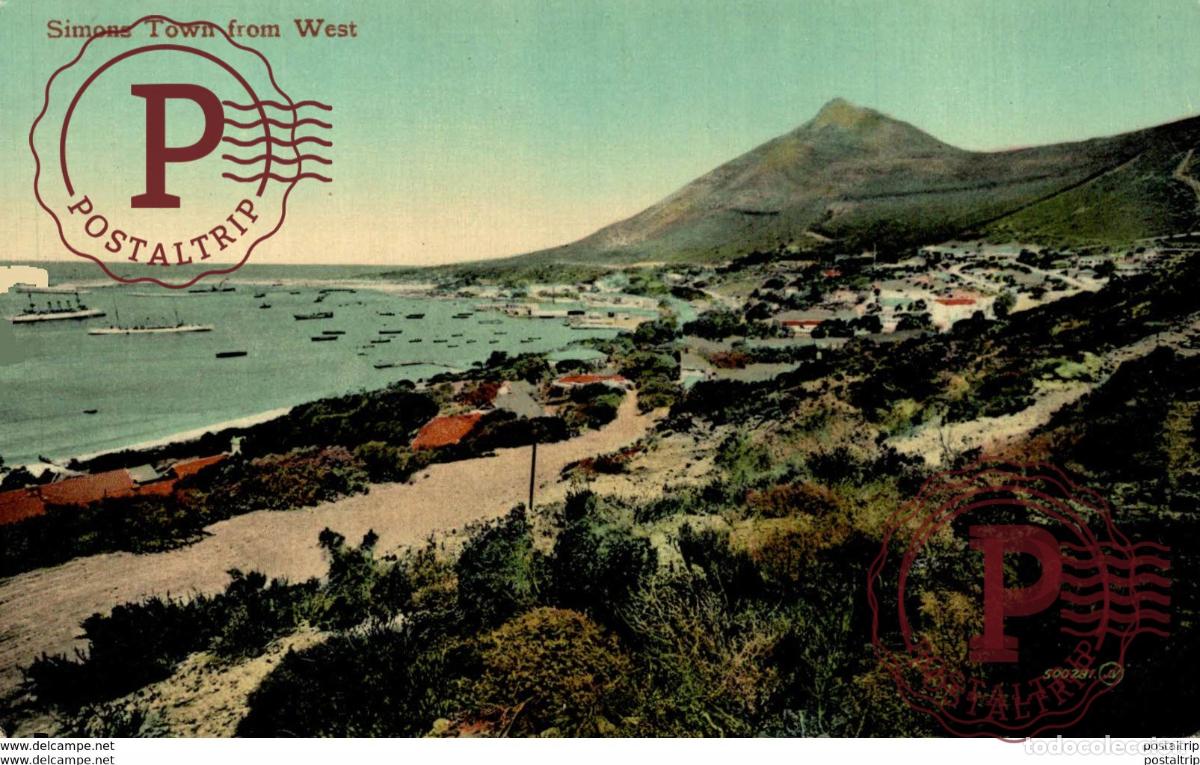 Postkarten: SUDAFRICA SOUTH AFRICA. SIMONS TOWN FROM WEST