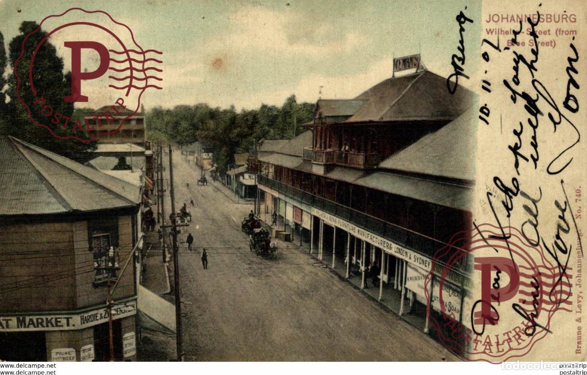 Postkarten: SUDAFRICA SOUTH AFRICA. JOHANNESBURG - Wilhelm Street from Bree Street