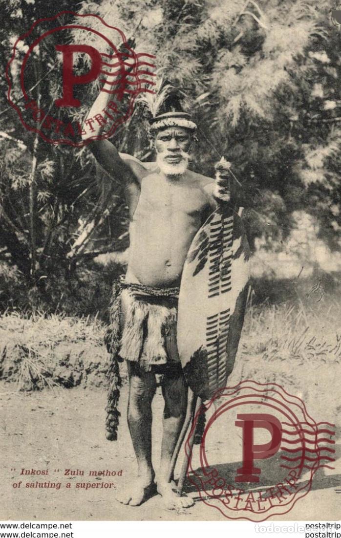 Postkarten: SUDAFRICA SOUTH AFRICA - Inkosi Zulu method of saluting a superior
