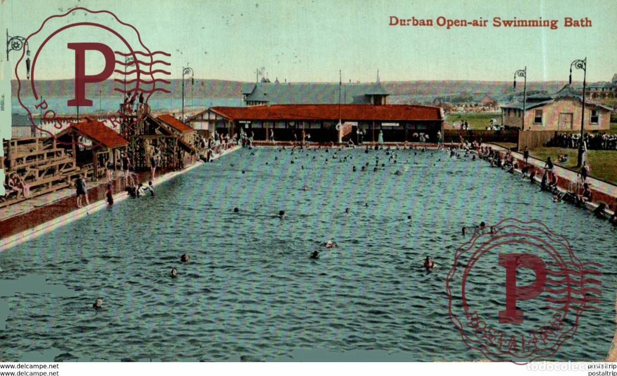 Postkarten: SUDAFRICA SOUTH AFRICA . DURBAN OPEN AIR AWIMMING BATH