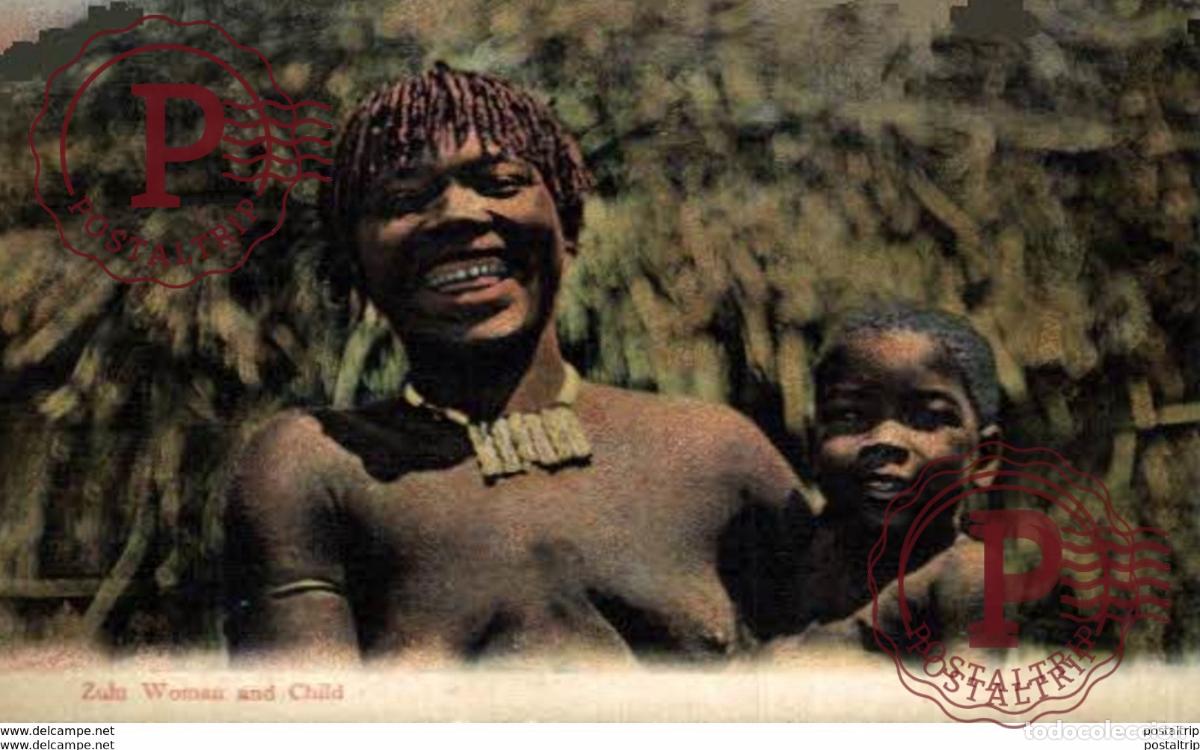 Postales: SUDAFRICA SOUTH AFRICA - ZULU WOMAN AND CHILD