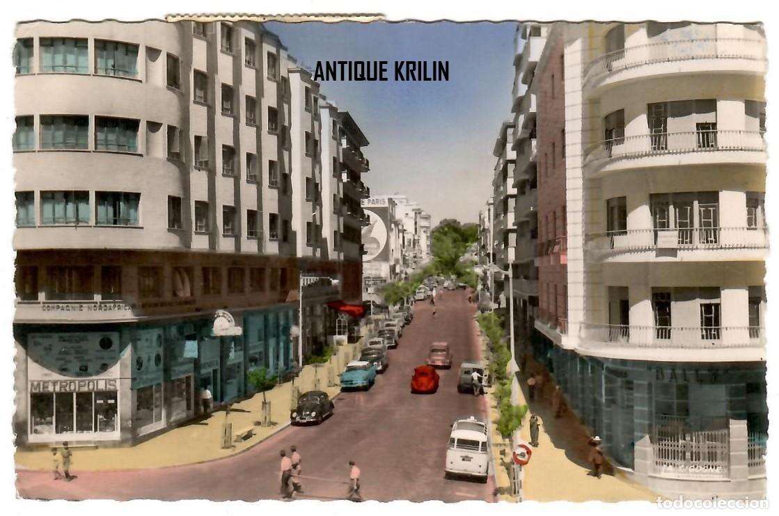 Postales: TANGER / BOULEVARD PASTEUR / LA CIGOGNE N&ordm; 9932584 / FRANQUEADA
