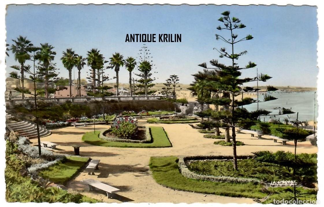 Postales: CASABLANCA / LE JARDIN D'AIN DIAB / EDITION LA CIGOGNE N&ordm; 9510282 / FRANQUEADA