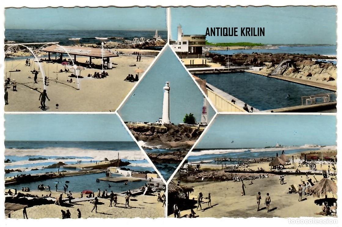 Postales: CASABLANCA N&ordm; 36 LA CORNICHE ET SES PISCINES / PHOTO FLANDRIN / FRANQUEADA