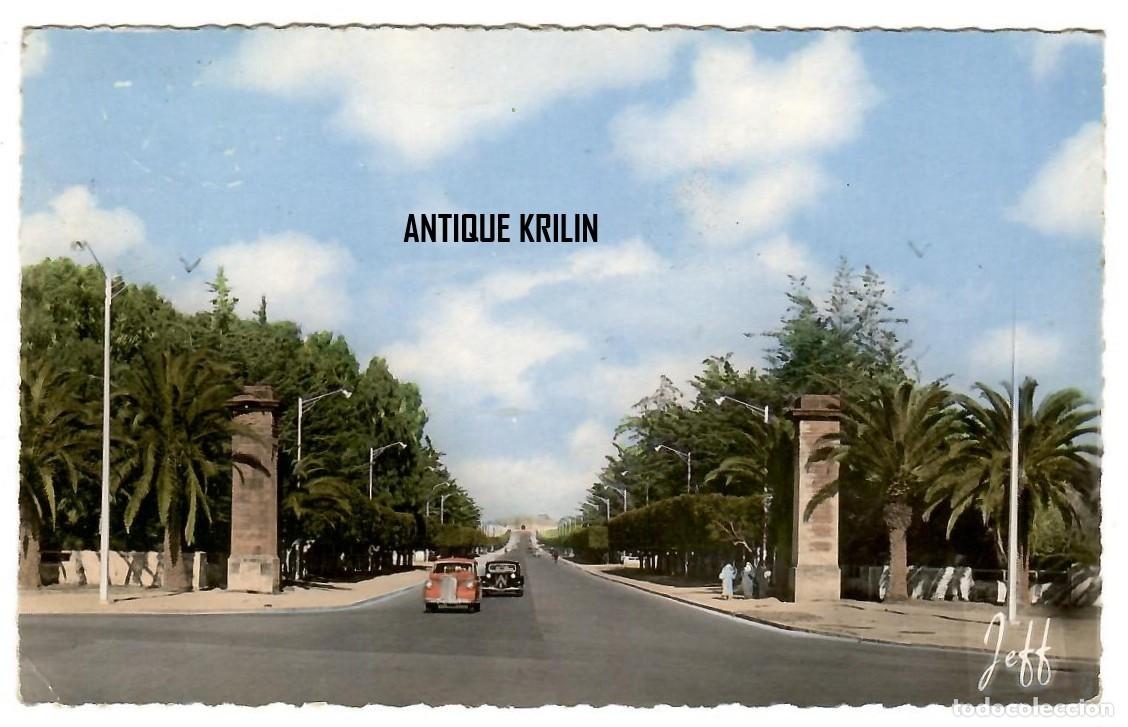 Postales: MARRUECOS / RABAT N&ordm; 18 AVENUE DE LA VICTORIE / EDITION JEFF / FRANQUEADA