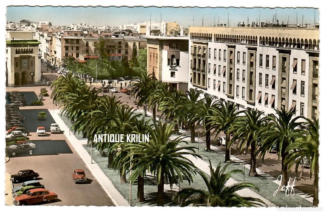 Postales: MARRUECOS / RABAT N&ordm; 31 AVENUE MOHAMED V / EDITION JEFF / FRANQUEADA