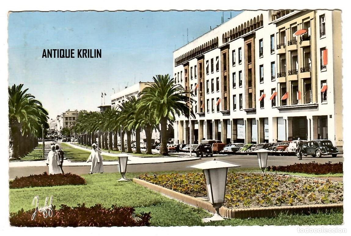 Postales: MARRUECOS / RABAT N&ordm; 39 AVENUE MOHAMED V / EDITION JEFF / FRANQUEADA