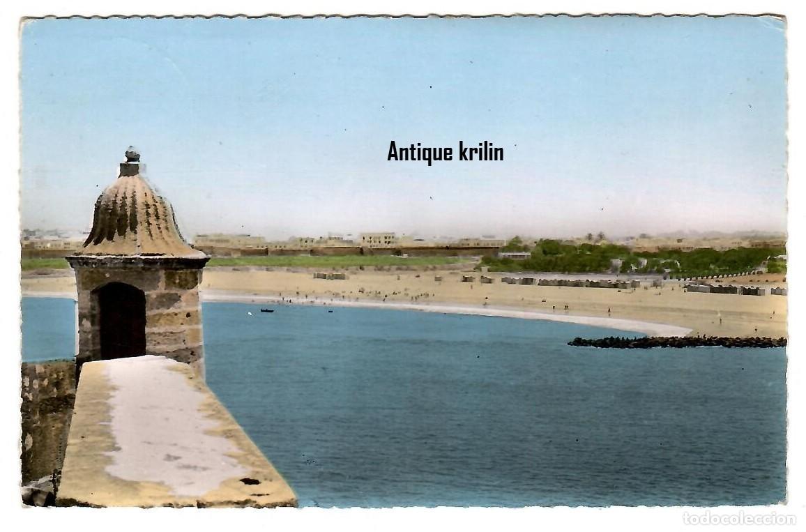 Postales: MARRUECOS / RABAT N&ordm; 042 LA PLAGE DE SAL&Eacute; / EDITION JEFF / FRANQUEADA