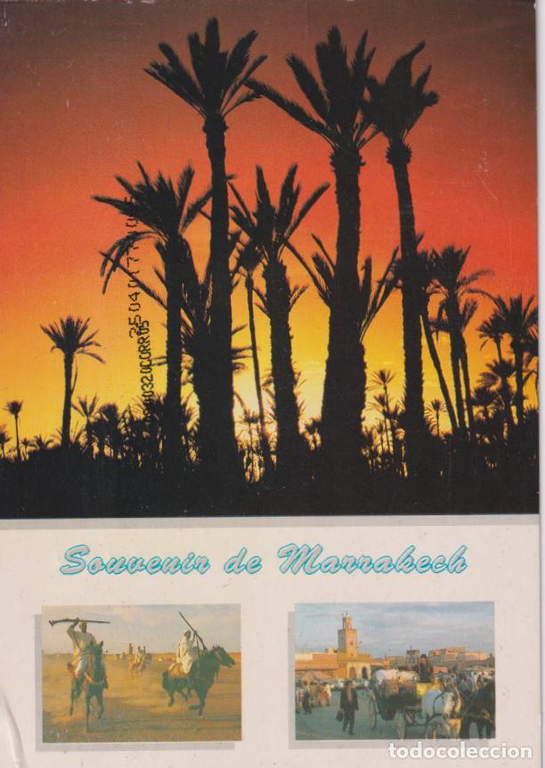 Postales: MARRAKECH, MARRUECOS, PUESTA DE SOL &ndash; MAROC INFINI &ndash; CIRCULADA