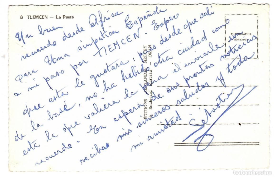 Postales: ARGEL / TLEMCEN N&ordm; 8 LA POSTE / EDITION ALEXANDRE SIRECKY - Foto 2