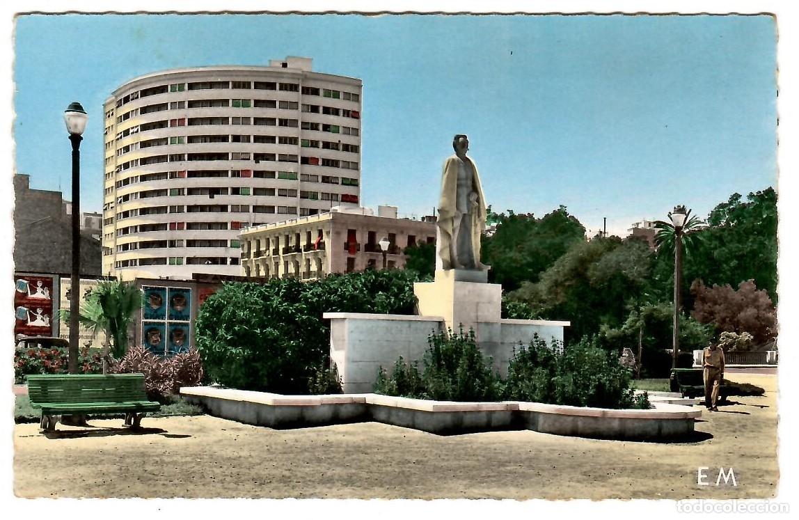 Postales: ARGELIA / ORAN N&ordm; 9 MONUMENT MARECHAL LYAUTEY / EDITION COMBI / SIN FRANQUEAR PERO ESCRITA
