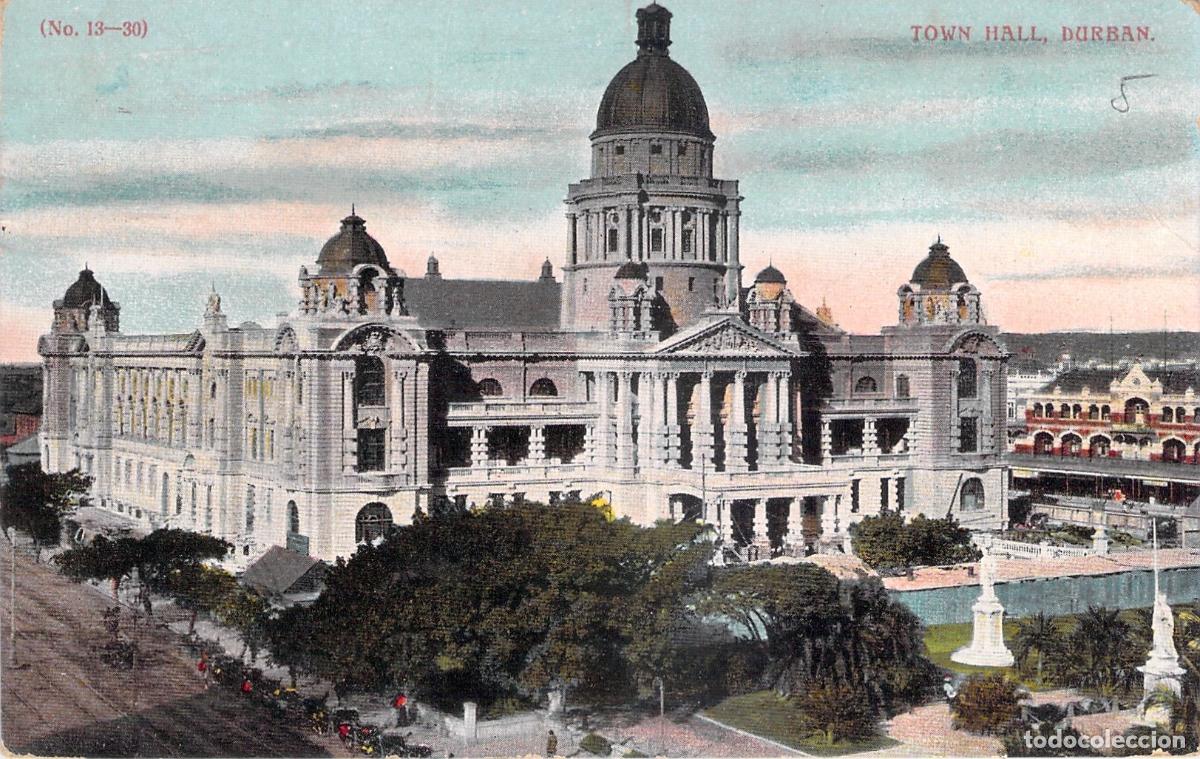 Postales: Postal del Ayuntamiento de Durban, Sud&aacute;frica