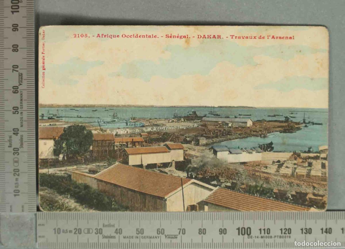 Postales: POSTAL. Afrique Occidentale - S&eacute;n&eacute;gal - Dakar - Travaux de l&acute;Arsenal - Collection g&eacute;n&eacute;rale Fortier