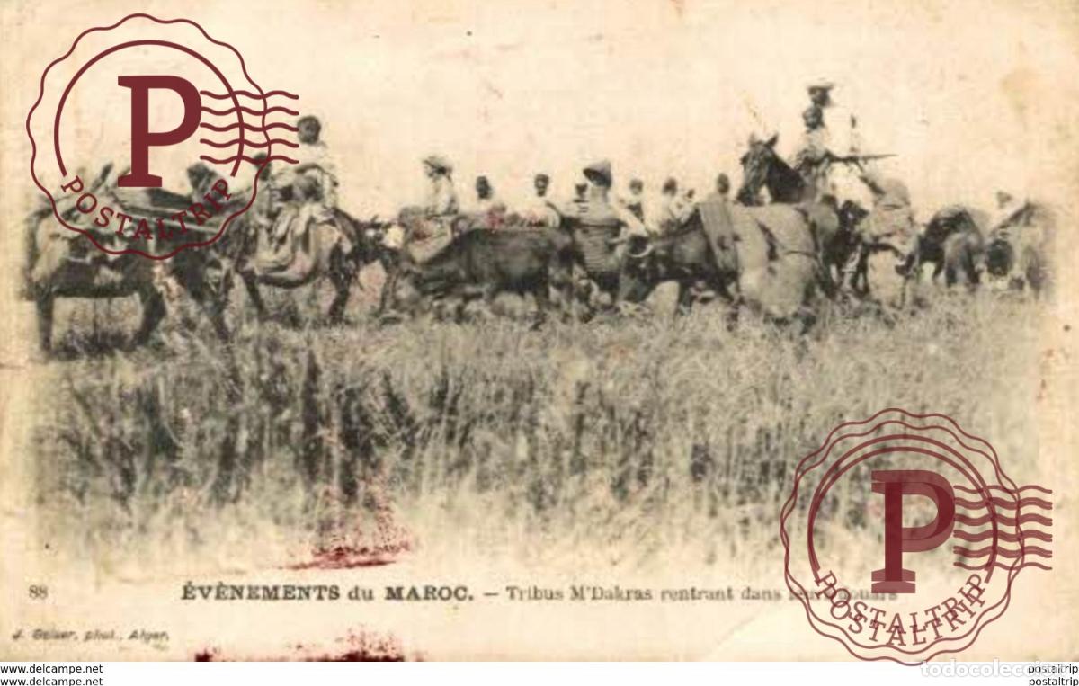 Postales: MARRUECOS MOROCCO. Ev&eacute;nements Tribus MDakras rentrant dans leurs douars