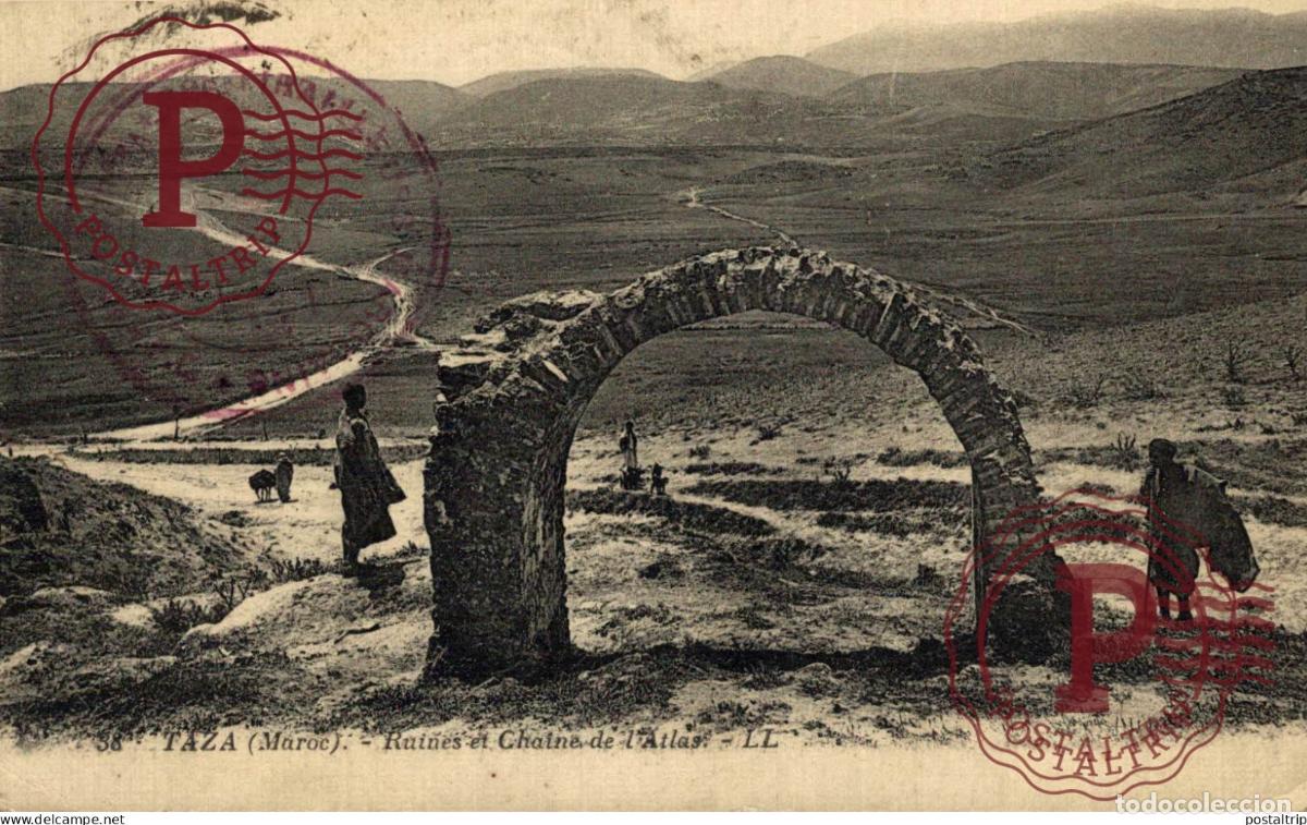 Postales: MARRUECOS. Taza - Ruines et Cha&icirc;ne de lAtlas