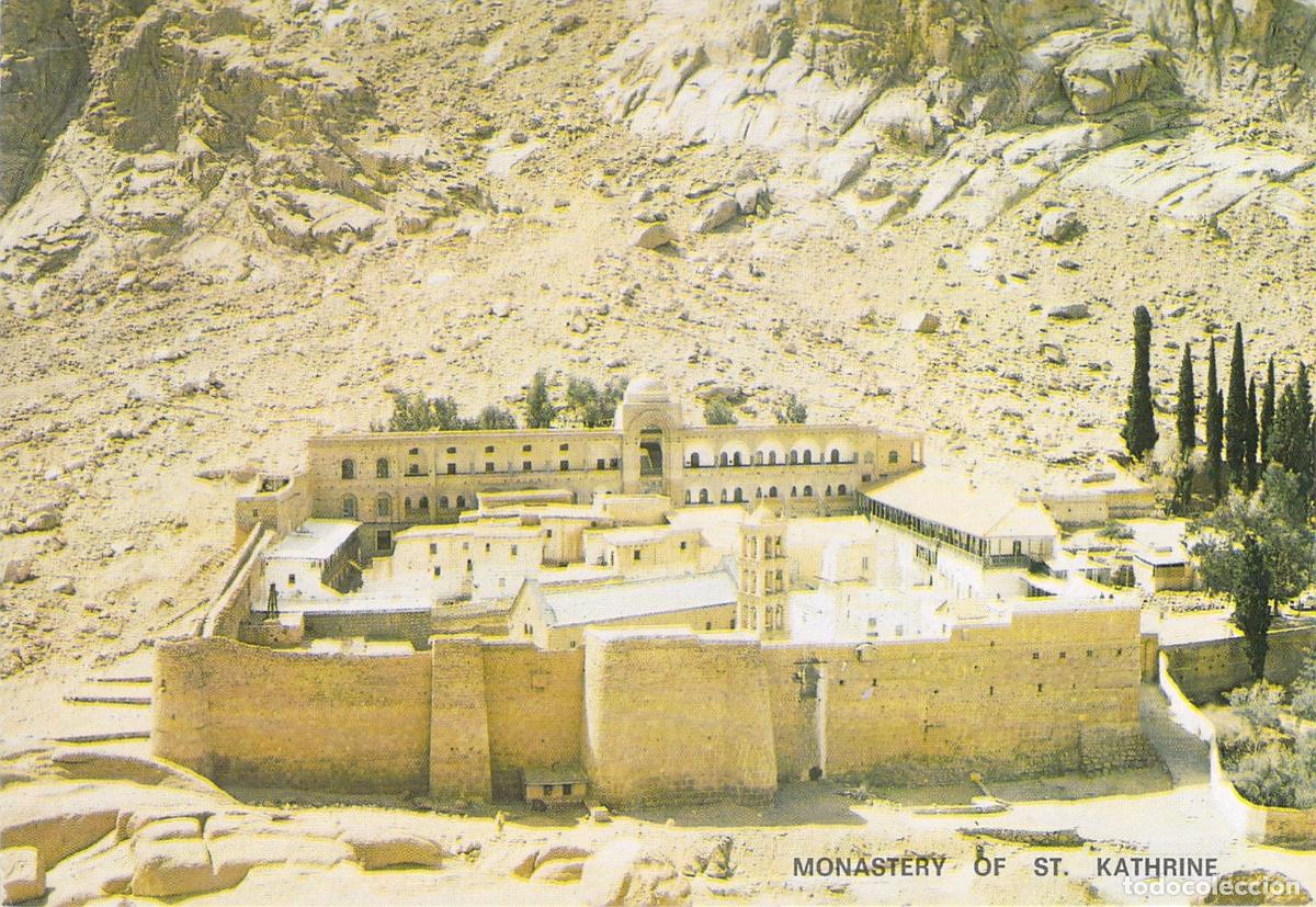 Postales: Postal del Monasterio de Santa Catalina en el Monte Sina&iacute;