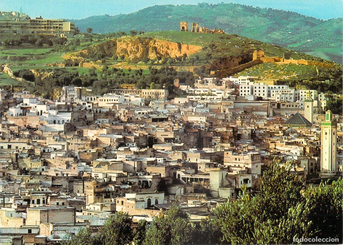 Cartoline: Postal Vista General de Fez desde el Borj Sud, Marruecos