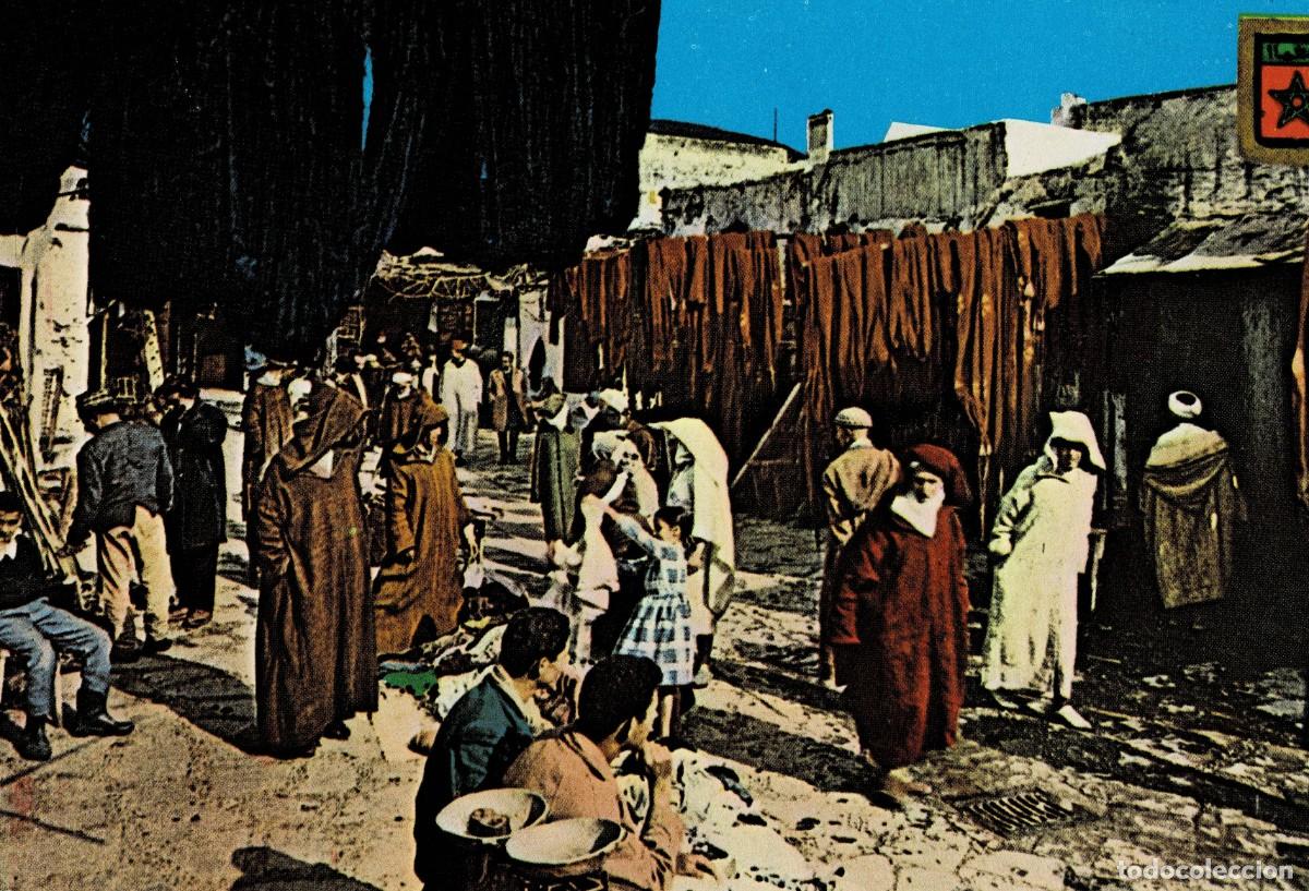 Postales: POSTAL DE MARRUECOS. TETUAN LA CALLE DE LOS TINTOREROS. P-AFyMA-771