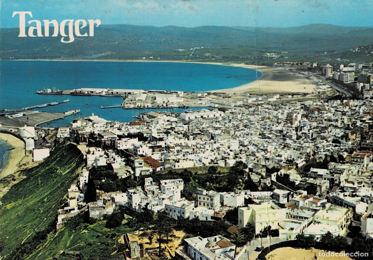 Postales: POSTAL DE MARRUECOS. TANGER VUE A&Eacute;RIENNE. P-AFyMA-892