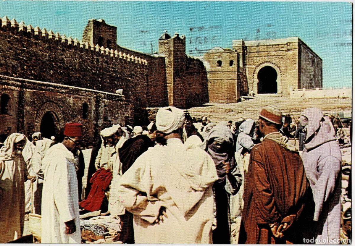 Postales: POSTAL DE MARRUECOS. RABAT PUERTA Y MURALLAS DE LA CASBAH. P-AFyMA-954