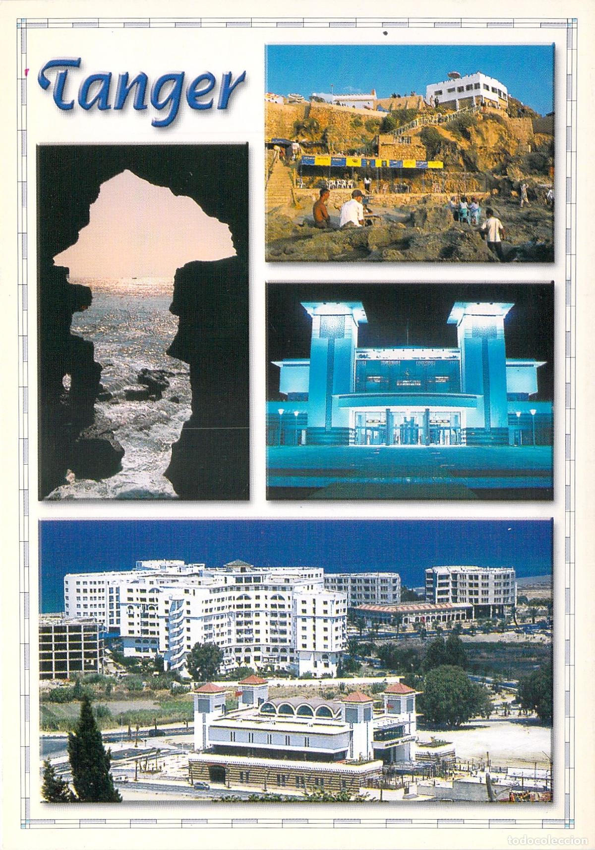 Postales: Postal Multivista de T&aacute;nger Marruecos y Cueva de H&eacute;rcules